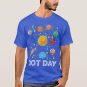 Funny Planets Polka Dot Happy Dot Day Art Student  Tシャツ (正面)