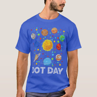 Funny Planets Polka Dot Happy Dot Day Art Student  Tシャツ