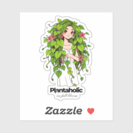 Funny Plant Lover Plantaholic Botanical humor シール