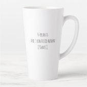 Funny Plant Lover Plantaholic Personalized humor カフェラテマグ (右)