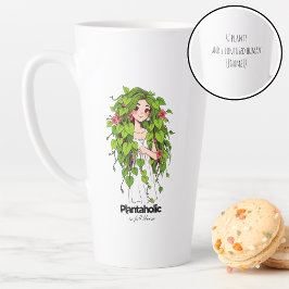 Funny Plant Lover Plantaholic Personalized humor カフェラテマグ