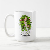 Funny Plant Lover Plantaholic Personalized humor コーヒーマグカップ (左)