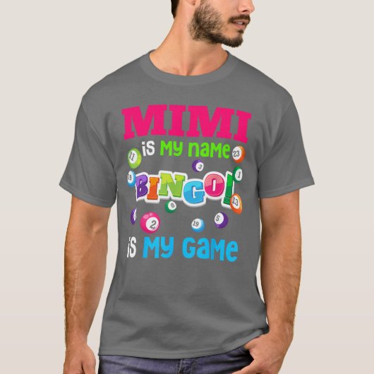 Funny Player Mimi Is my Name Bingo Is My Game Spec Tシャツ (正面)