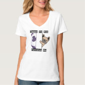 Funny Please Do Not Perceive Me Women's V-Neck  Tシャツ (正面)