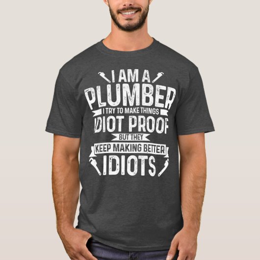 Funny Plumber Gifts  Apparel Premium Tシャツ (正面)