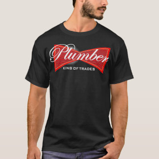 Funny Plumber  King of Trades Tee  Gift  Tシャツ