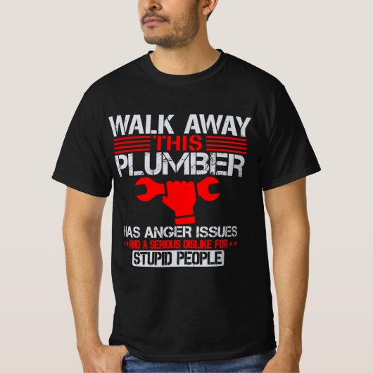 Funny Plumber Plumbing Gift Tシャツ (正面)