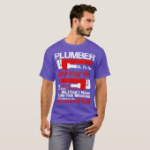 Funny Plumber Plumbing NoYes I Can Fix That Tシャツ (正面フル)