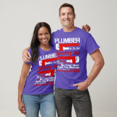 Funny Plumber Plumbing NoYes I Can Fix That Tシャツ (ユニセックス)
