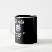 Funny Pluto Sarcastic Space Joke Mug - NASA Roast ツートーンマグカップ (正面左)