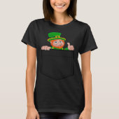 Funny Pocket Leprechaun St. Patrick's Day Lucky Gi Tシャツ (正面)