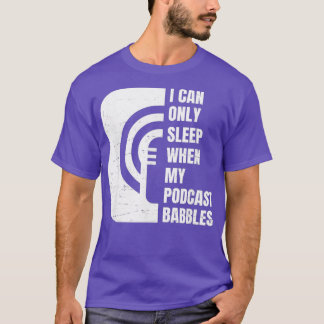 Funny Podcast Fall Asleep Nap Podcast Junkie Tシャツ
