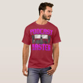 Funny Podcast Master Podcasting Radio Pod Cast Tシャツ (正面フル)