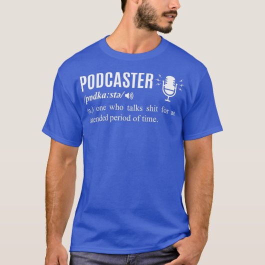 Funny Podcaster Noun Podcast Master USB Mixer Tシャツ (正面)