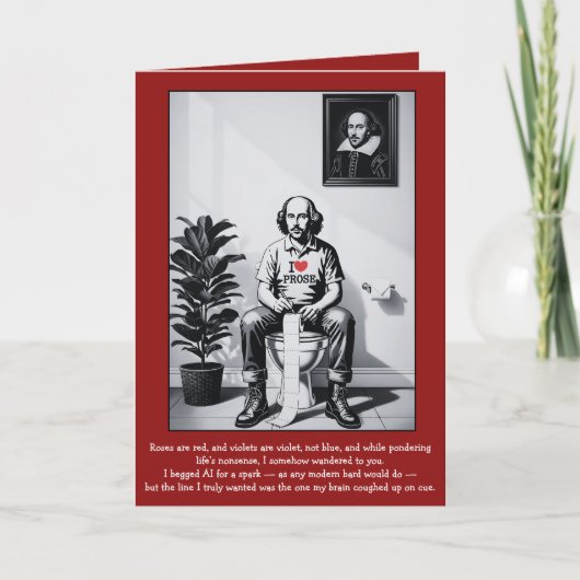 Funny poem Valentine Card カード (正面)