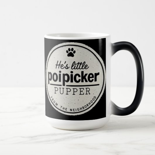 Funny Poipicker Pupper | Unique Dog Lover Gift モーフィングマグカップ (右)
