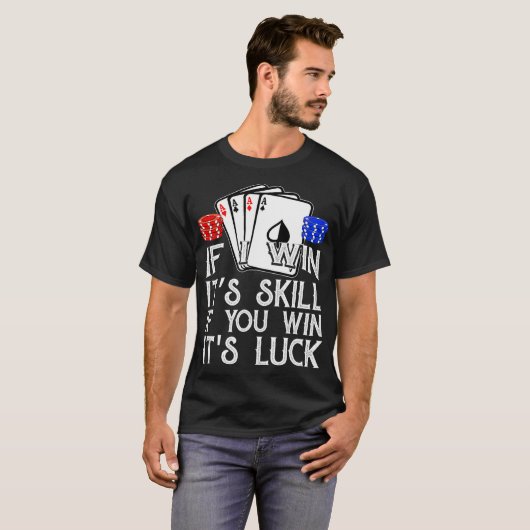 Funny Poker  Teas Holdem Lucky Poker _2  Tシャツ (正面フル)