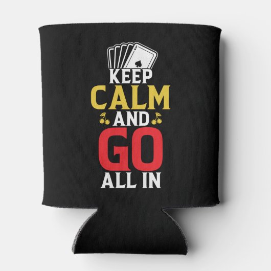 Funny poker word art 缶クーラー (裏面)