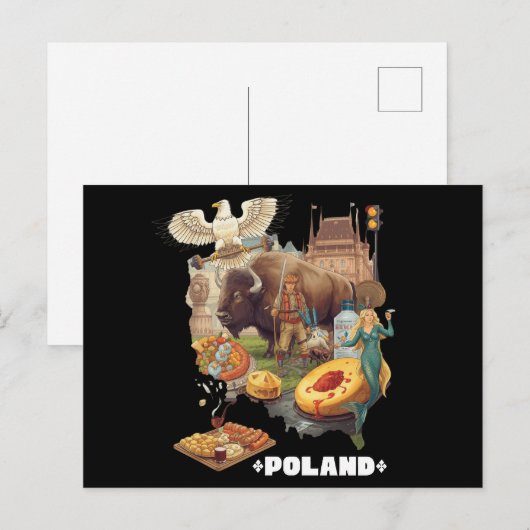 Funny Poland Stereotype Overload ポストカード (正面/裏面)