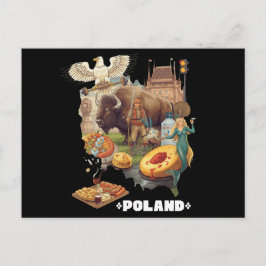 Funny Poland Stereotype Overload ポストカード