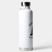 Funny Political Cat Anti-Trump Coffee Gift Dad Mom ウォーターボトル (右面)