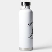 Funny Political Cat Anti-Trump Coffee Gift Dad Mom ウォーターボトル (右面)