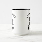 Funny Political Cat Feminist Anti-Trump Coffee マグカップ (中央)