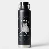 Funny Political Cat Feminist Gift Liberal Democrat ウォーターボトル (正面)