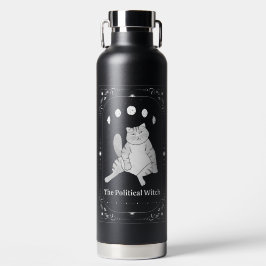 Funny Political Cat Feminist Gift Liberal Democrat ウォーターボトル