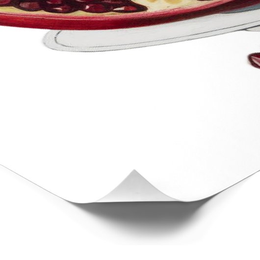 Funny Pomegranate Wall Art, Love Printable ポスター (コーナー)