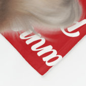 Funny Pomeranian Dog Name Pattern Christmas フリースブランケット (角)