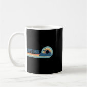 Funny Pontoon Boating Captoon Tritoon Captain Pont コーヒーマグカップ (左)