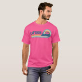 Funny Pontoon Boating Captoon Tritoon Captain Pont Tシャツ (正面フル)