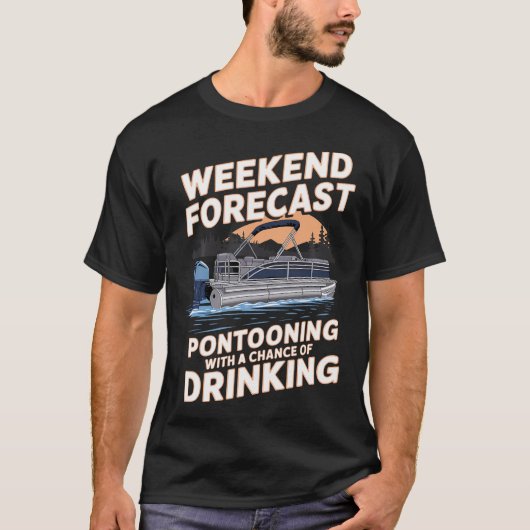 Funny Pontoon Captain Art For Men Women Pontoon Bo Tシャツ (正面)