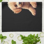 Funny Poodle Animal Lover Dogs Graphic Cute Dog Ow キッチンタオル (折り畳み)