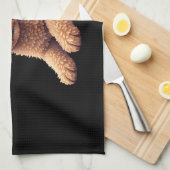 Funny Poodle Animal Lover Dogs Graphic Cute Dog Ow キッチンタオル (四つ折り)