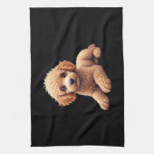 Funny Poodle Animal Lover Dogs Graphic Cute Dog Ow キッチンタオル (縦)