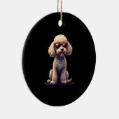 Funny Poodle Animal Lover Dogs Graphic Cute Dog Ow セラミックオーナメント (右)