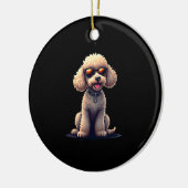 Funny Poodle Animal Lover Dogs Graphic Cute Dog Ow セラミックオーナメント (左)