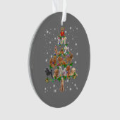 Funny Poodle Christmas Tree Decor Ornament Costume オーナメント (正面)