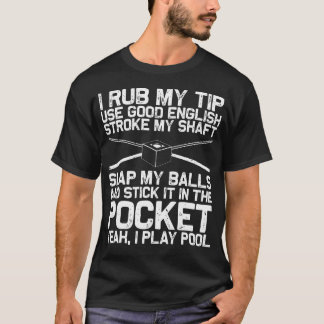 Funny Pool Billiards Art For 8 Ball Pool Players Tシャツ