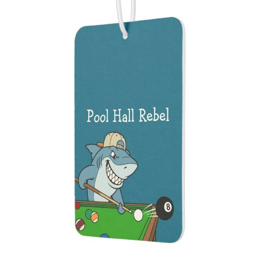 Funny Pool Hall Rebel Billiards Men's Car カーエアーフレッシュナー (左)