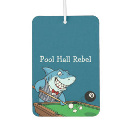Funny Pool Hall Rebel Billiards Theme Men's Car カーエアーフレッシュナー