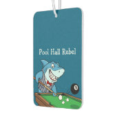Funny Pool Hall Rebel Billiards Theme Men's Car カーエアーフレッシュナー (左)