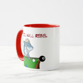 Funny Pool Shark Pool Hall Rebel Coffee Mugs マグカップ (正面左)
