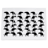 Funny Pooping Dog Pattern ラージペーパーバッグ (正面)