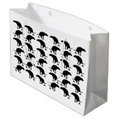 Funny Pooping Dog Pattern ラージペーパーバッグ (裏面アングル)