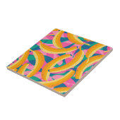 Funny pop art bananas pattern. タイル (側面)
