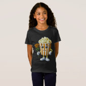 funny popcorn design for lovers tシャツ (正面フル)
