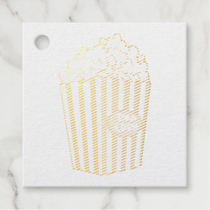 Funny Popcorn, Popcorn Gifts, Movie Lover フェイバータグ